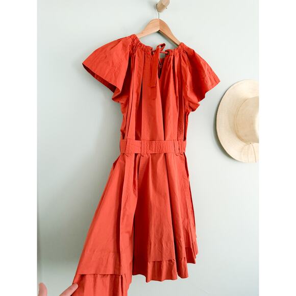 Ulla Johnson | Mae Mini Dress in Coral | Sz 2 - Picture 12 of 12